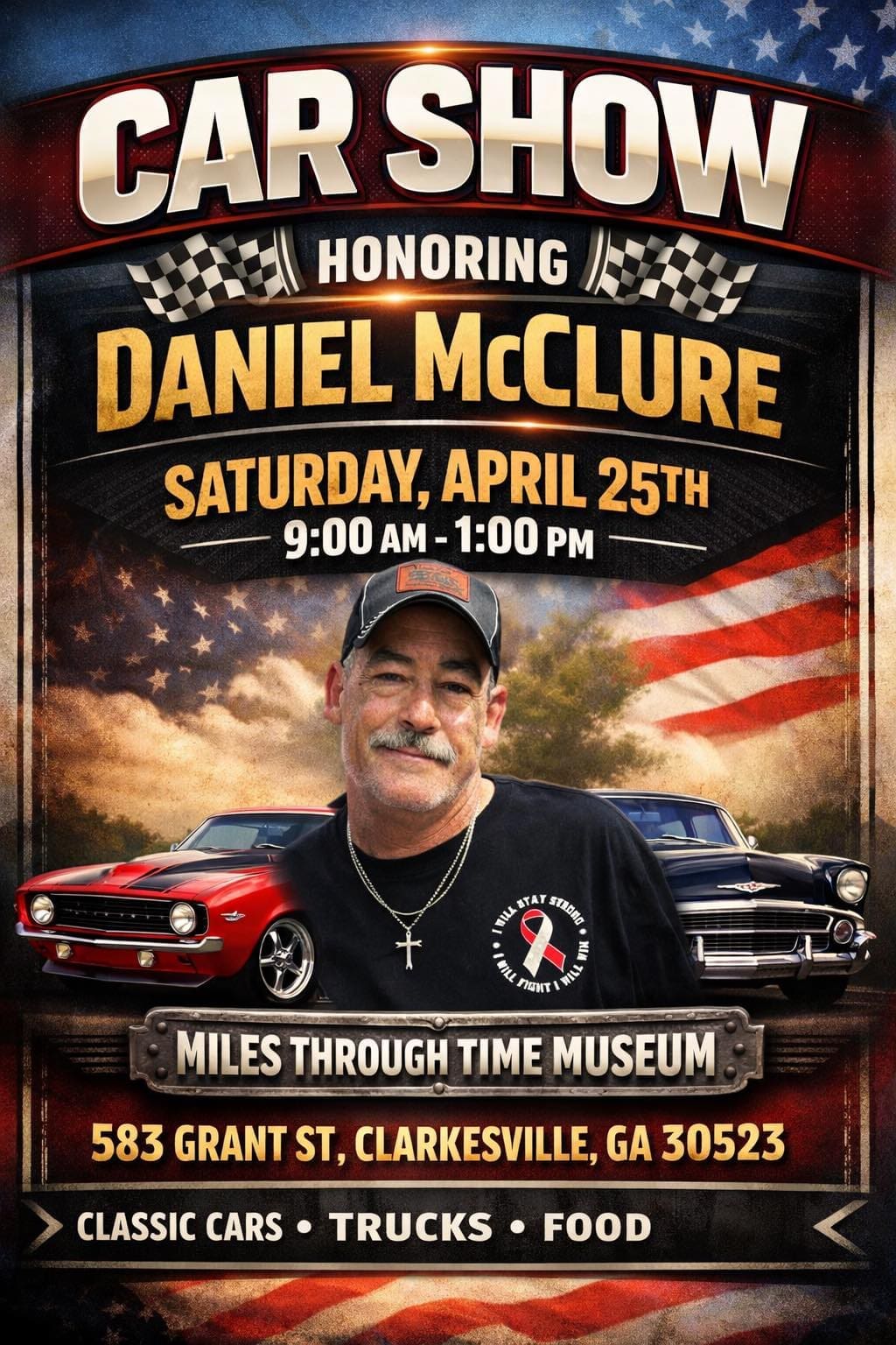 Benefit Car Show Honoring Daniel McClure